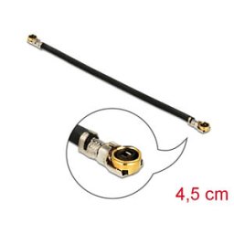 DELOCK 12607 - Antenna Cable MHF® 4L plug to MHF® 4L plug 1.13 4.5 cm