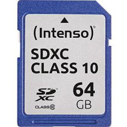 INTENSO 3411490 - SDXC card, 64 GB, Intenso Class 10