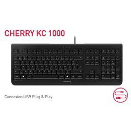 CHERRY JK-0800FR-2 - Keyboard, USB, black, FR layout