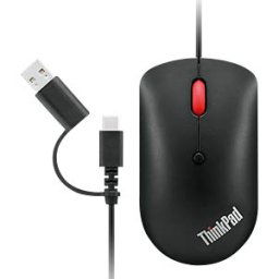 LENOVO 51D20850 - Mouse, wired, USB, black