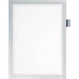 DURABLE 499323 - Infoframe, A4, self-adhesive, open, silver