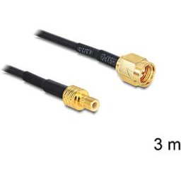 DELOCK 88647 - HF antenna cable, SMA male > SMB female, 3 m
