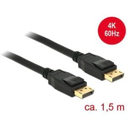 DELOCK 85508 - Cable Displayport 1.2 male > Displayport male 4K 1.5 m