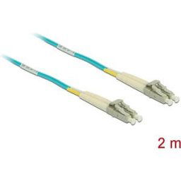 DELOCK 86559 - Duplex-LWL, LC/LC, 50/125µ, 2m, OM3