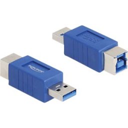 DELOCK 67217 - USB 3.0 adapter, A male > B female, blue