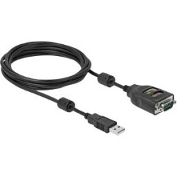 DELOCK 64154 - Adapter cable USB to RS232, 2.5 kV galvan. Isolation, 2 m