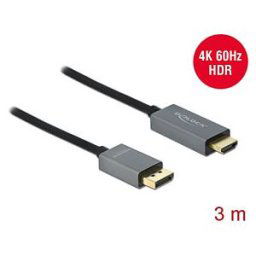 DELOCK 85930 - Active DisplayPort 1.4 to HDMI Cable 4K 60 Hz (HDR) 3 m