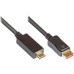 GOOD CONNECTIONS GC DP14-HDMI1 - DisplayPort 1.4 to HDMI 2.0 a connector, 1 m, black
