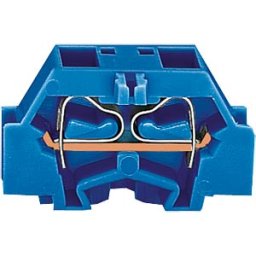 WAGO 261-334 - 4-conductor terminal with flange, up to 2.5mm², bl