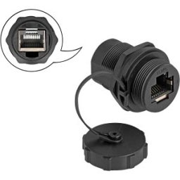 DELOCK 87246 - RJ45 Cat.6a coupling with sealing cap