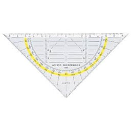ARISTO AR 1553 - Set square with handle, hypotenuse length 160 mm