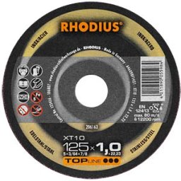 RHODIUS TS XT10-125 - Metal cutting disc, Ø = 125 mm, width 1.0 mm