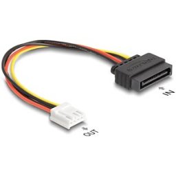 DELOCK 66608 - Power SATA 15 Pin St. > 1x Floppy 4 Pin Bu. 15 cm
