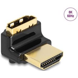 DELOCK 60017 - HDMI adapter male / female, 90° angled top