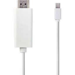 NEDIS N CCGP37600WT20 - Cable, Mini DisplayPort male > HDMI male, 2 m, white
