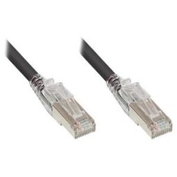GOOD CONNECTIONS GC 8060-HV150S - Patch cable with locking device Cat.6A, black, 15m