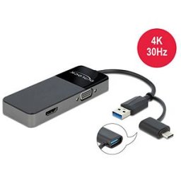 DELOCK 64085 - Adapter USB 3.0 to 4K HDMI + VGA