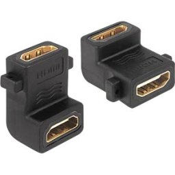 DELOCK 65510 - Delock Adapter HDMI A female > female with screw hole 90° angled