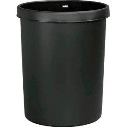 HELIT H61061-95 - Waste paper basket 30 litres, black