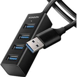 AXAGON AXG HUE-M1AL - USB 3.0, 4-port hub, 4xA USB-A cable, 120 cm