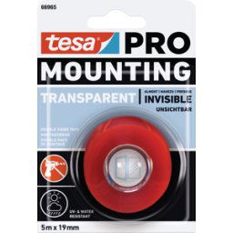 TESA 66965-1 - tesa mounting tape PRO transparent, 5 m x 19 mm