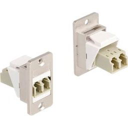 DELOCK 67169 - Keystone module, fiber optic LC duplex socket / socket