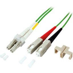 EFB-ELEKTRONIK EFB O032315OM5 - Duplex jumper LC-SC 50/125µ, OM5, lime green, 15m