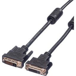 VALUE 11995564 - DVI extension cable DVI 24+1 connector to port, dual link, 3 m