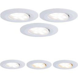 PAULMANN PLM 99935 - Calla recessed light, 5 W, 3000 K, 30°, round, matt white, set o
