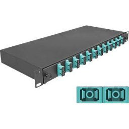 DELOCK 67007 - 19'' FO splice box, 12x SC Duplex OM3, 1RU