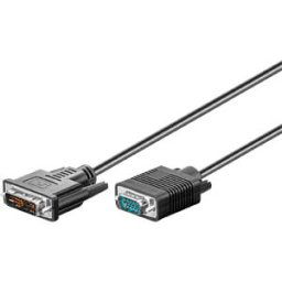 GOOBAY 50989 - Monitor cable, DVI-A 12+5 connector to VGA connector, 1 m