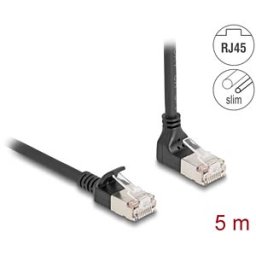 DELOCK 80290 - Cat.6a patch cable, S/FTP, top angled / straight, 5 m