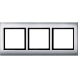 MERTEN EL ME 400360 - Aqua design frame — 3-gang, aluminium