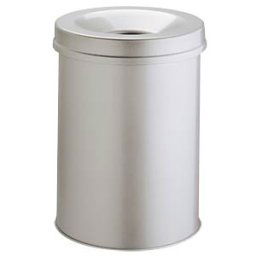 DURABLE 3305-10 - Waste basket Safe round 15, grey