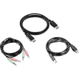 TRENDNET TRN TK-CP06 - KVM cable set, display port, USB, audio, 1.8 m