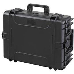 PLASTICA PANARO MAX 540H190S - Water- and dustproof plastic suitcase black, incl. foam insert