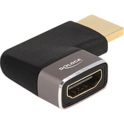 DELOCK 60082 - HDMI adapter male to female 90° left 8K 60 Hz