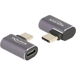 DELOCK 60047 - USB 4.0 adapter, C male to C female, angled, metal