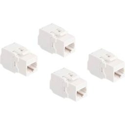 DELOCK 86051 - Keystone module, Cat.6a RJ45 socket / LSA, UTP, 4 pieces