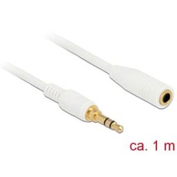 DELOCK 85577 - Jack Extension Cable 3.5 mm 1 m