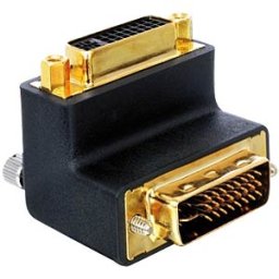 DELOCK 65173 - DVI 29-pin plug-socket right-angled adapter
