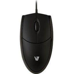 V7 MV3000010BLK - Wired Mouse, USB, black