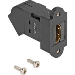 DELOCK 67156 - Adapter HDMI panel mount socket/45° socket, 8K 60 Hz