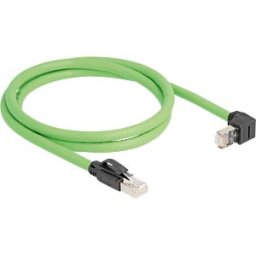 DELOCK 80892 - Cat.6a patch cable, top angled, SF/UTP, 1 m, green