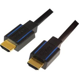 LOGILINK CHB005 - HDMI cable, A/M to A/M, 4K/60 Hz, certified, black/blue, 3 m