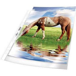 DURABLE 267719 - Plastic wallets, A4, crystal clear, premium, 50 pieces