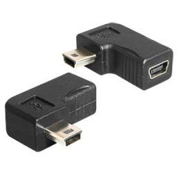 DELOCK 65448 - USB-B mini 5-pin plug/socket, 90° angled