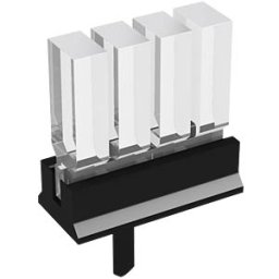 MENTOR MEN 1296.4104 - Light guide 4-way 5 mm, 3 x 2 mm, vertical