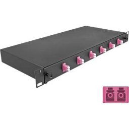 DELOCK 66999 - 19'' FO splice box, 6x LC duplex OM4, 1RU