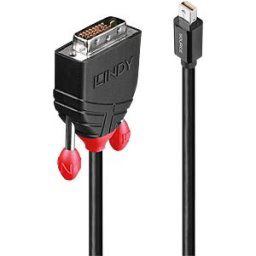LINDY 41953 - Mini DP 1.2 connector to DVI 24+1 connector, 3 m